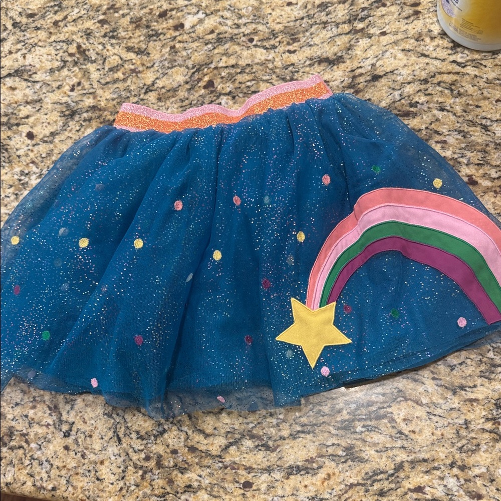 Hanna Andersson Blue and Pink Tulle Skirt